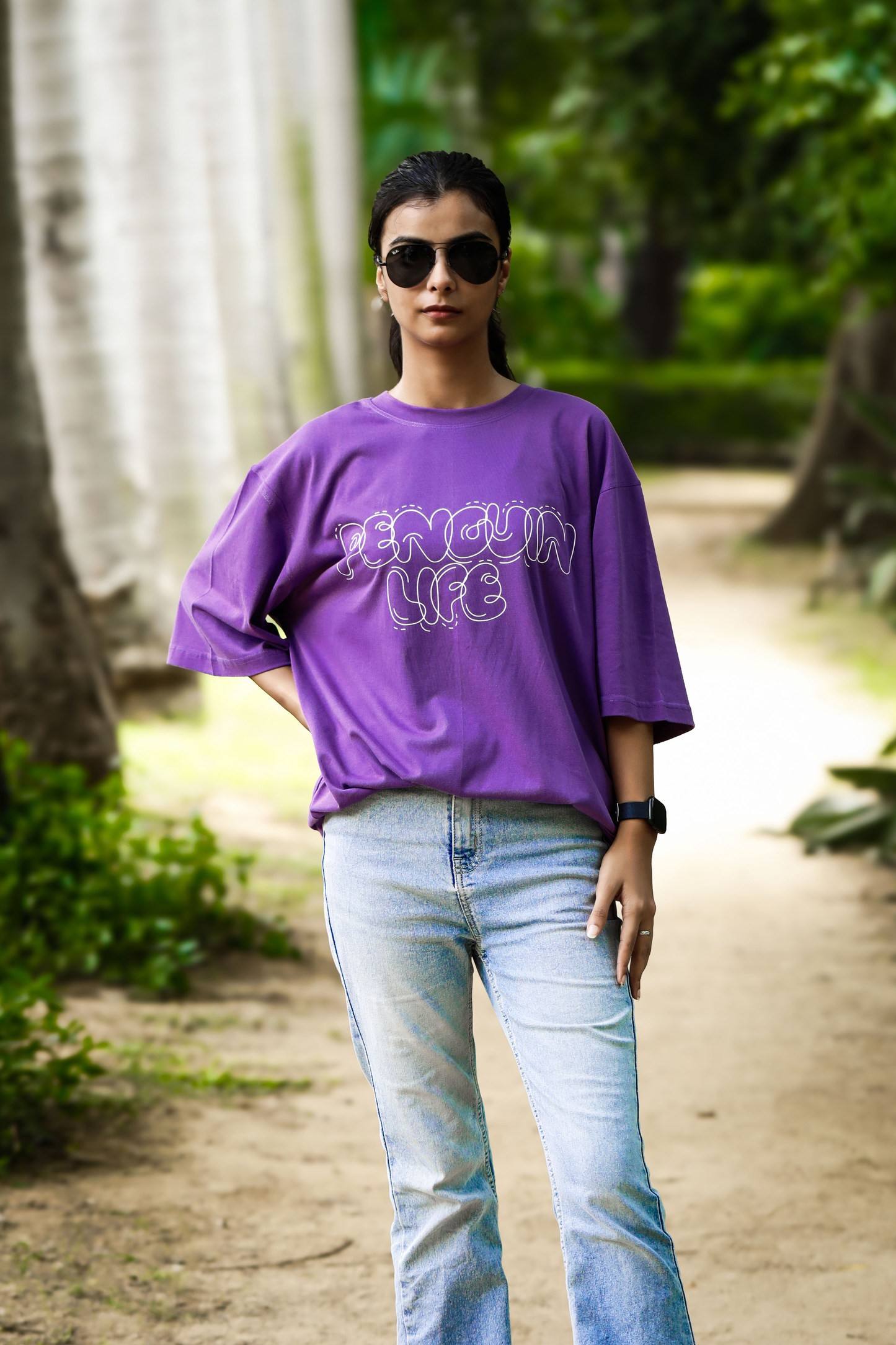 PENGUIN LIFE OVERSIZED TSHIRT